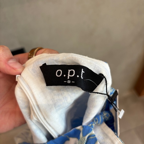 NWT O.P.T Dagney Cotton Midi Dress, Size 8 - Picture 10 of 16